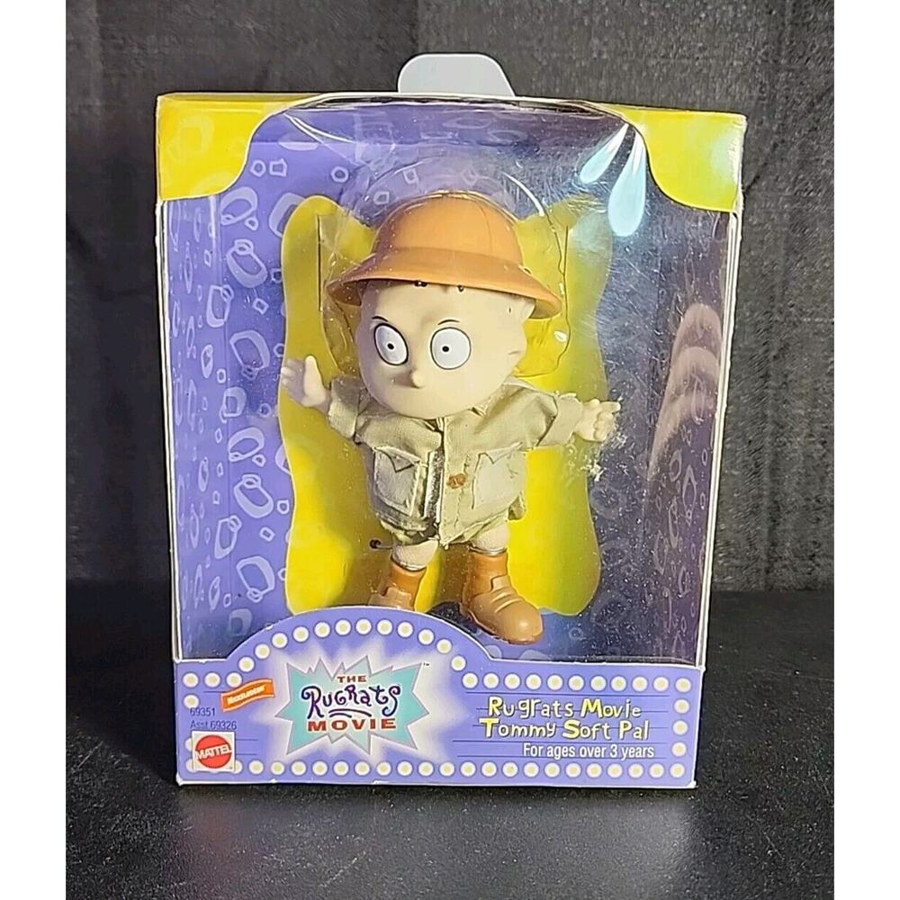 1998 Mattel Nickelodeon Rugrats Movie Tommy Soft Pal 4.5" Figure New Vintage